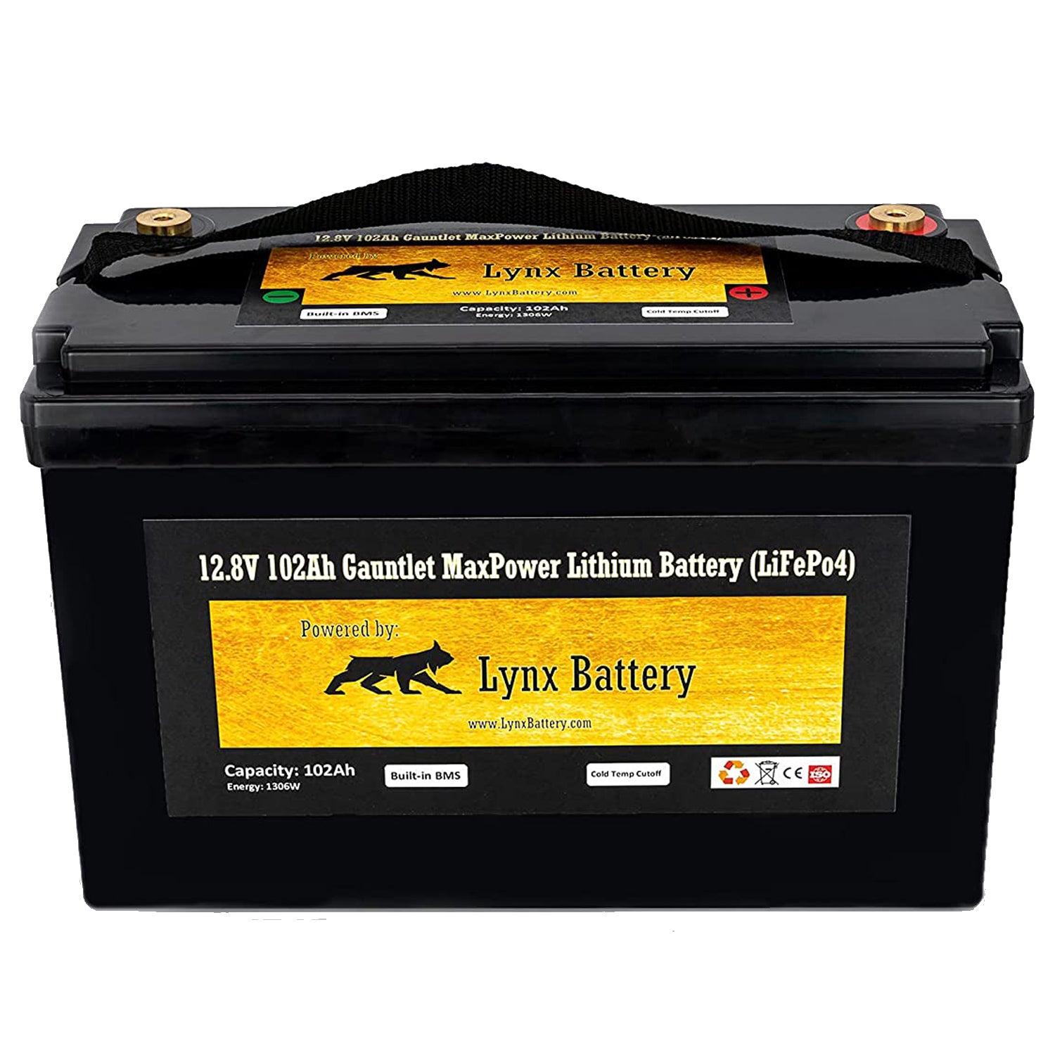 Lynx Lithium Battery 12V 100Ah, (LiFePO4) NextGen Cylindrical