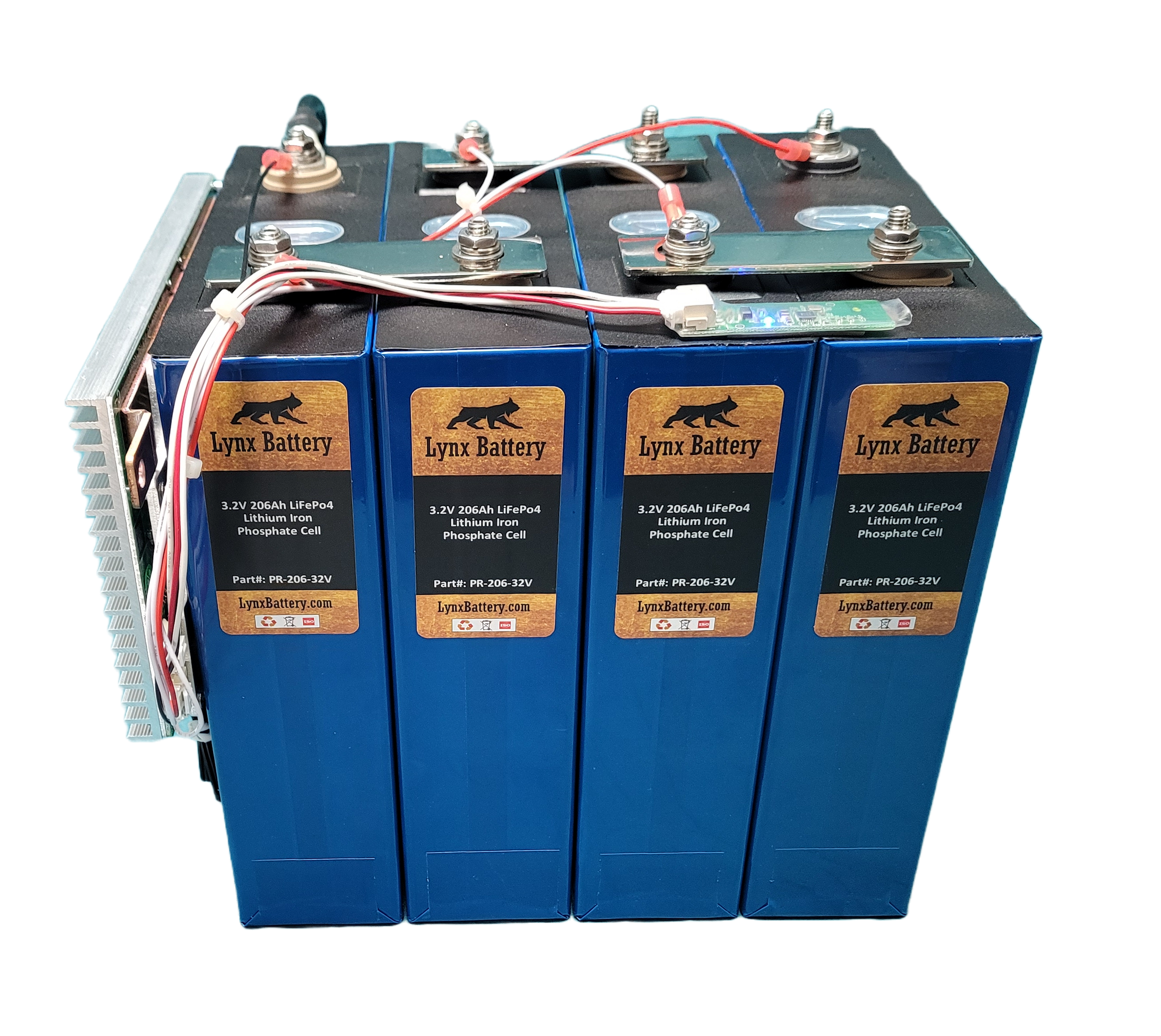 24V 206Ah Lithium Iron Phosphate (LiFePO4) Prismatic Battery with 200A –  Lynx Battery
