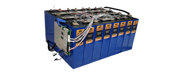 48V 200Ah Lithium Iron Phosphate Prismatic Battery with Programmable Smart Bluetooth 100A BMS and Cold Temp Cutoff