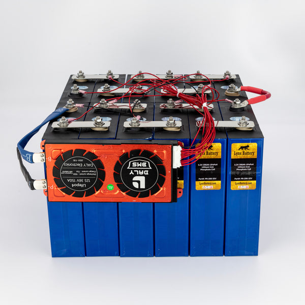 36V 200Ah Lithium Iron Phosphate (LiFePO4) Battery with 150A BMS