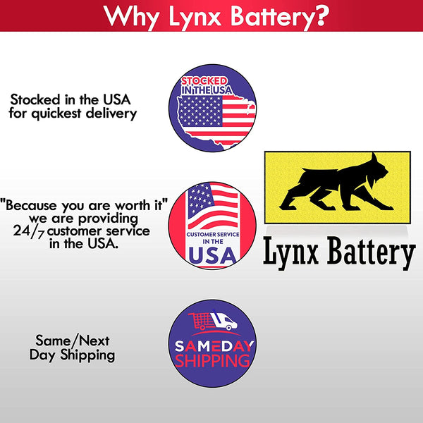 Lynx Battery 48V 206Ah Lithium (LiFePO4) Prismatic Cell, Ganfeng Lithium, (16 Pcs)